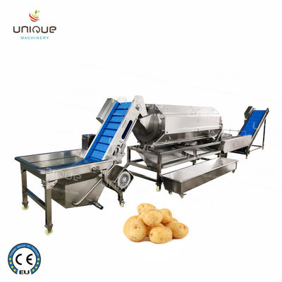 Machine à éplucher et laver les pommes de terre 2,25 kW pour les industries de transformation alimentaire