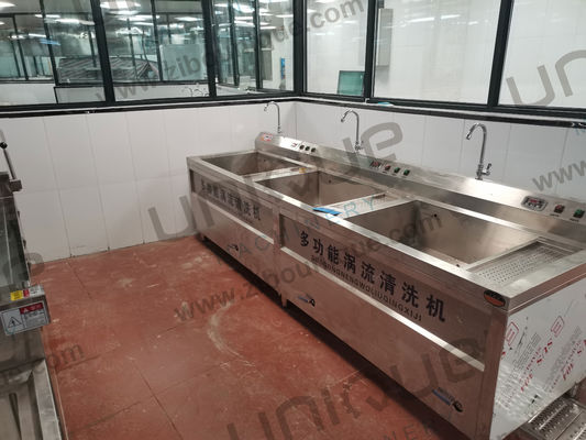 1800*800*950 mm machine à laver à bulles en acier inoxydable 304 pour légumes et concombres