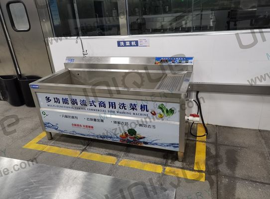 1800*800*950 mm machine à laver à bulles en acier inoxydable 304 pour légumes et concombres