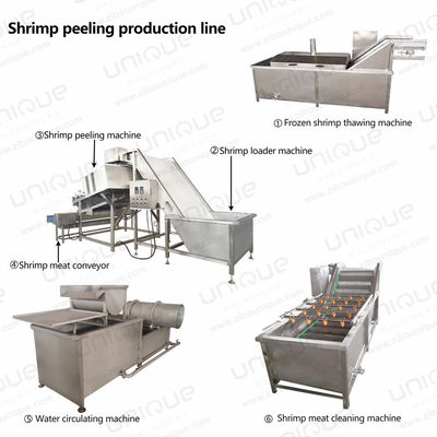 4kw automatique de crevettes tête de coquille enlevant peau machine de transformation des magasins de nourriture et de boissons