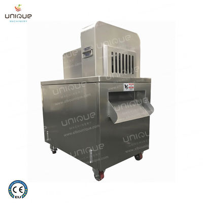 3 kW de viande congelée poulet cuisse de porc ventre de canard cube découpage machine de découpe pour les coupes