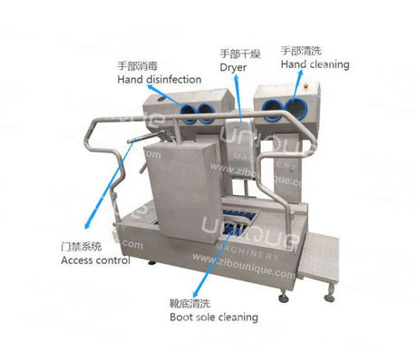 Sole et chaussures en acier inoxydable 304 Machine de désinfection et de stérilisation