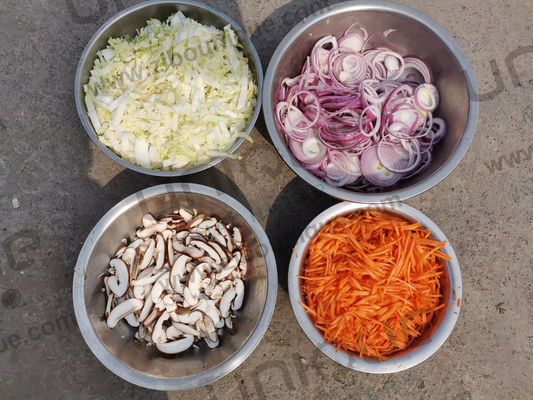 Machine de découpe en acier inoxydable 304 de la salade de légumes à feuilles de chou et de la coleslaw pour le support en ligne