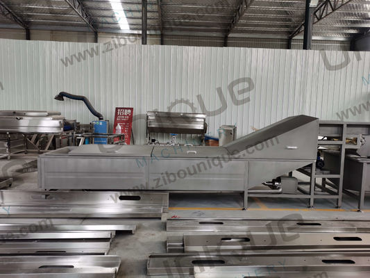 Machine à blanchir les fruits et légumes en acier inoxydable 304 pour la production à grande échelle