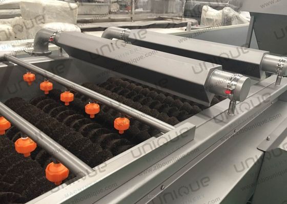 Machine à laver à rouleaux à brosses pour les légumes, les carottes, les pommes de terre et le gingembre
