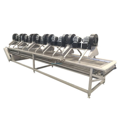 Conveyeur à bande à rouleaux à air chaud à maillage, ventilateurs haute pression, sèche-air pour fruits et légumes