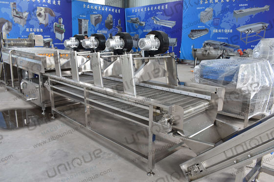 Conveyeur à bande à rouleaux à air chaud à maillage, ventilateurs haute pression, sèche-air pour fruits et légumes