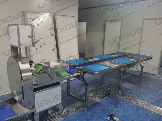 Machine de découpe de feuilles et d'herbes de salade professionnelle pour couper des légumes polyvalents