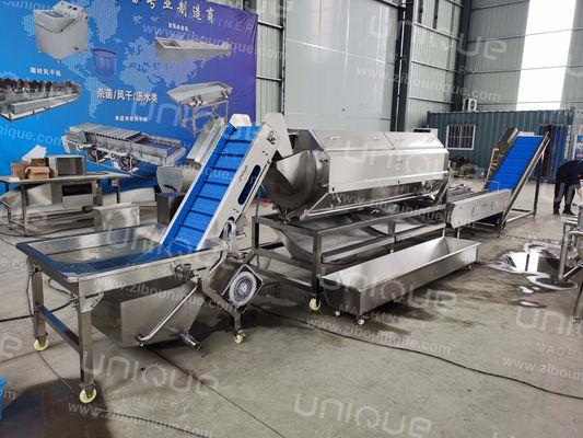 Machine à éplucher et laver les pommes de terre 2,25 kW pour les industries de transformation alimentaire