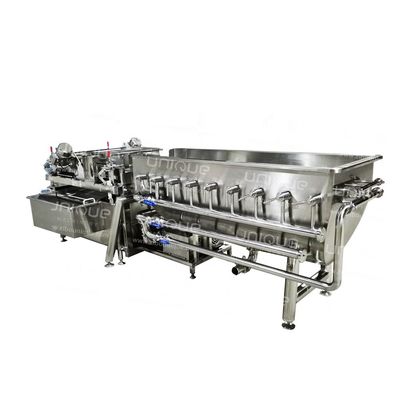 Ventilation personnalisée 1,5 t/h Capacité Laveuse de légumes et de salades pour le nettoyage