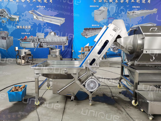 Machine à éplucher et laver les pommes de terre 2,25 kW pour les industries de transformation alimentaire