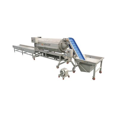 Ligne automatique de lavage des asperges à base de racines et de légumes avec extracteur de jus de fruits et légumes
