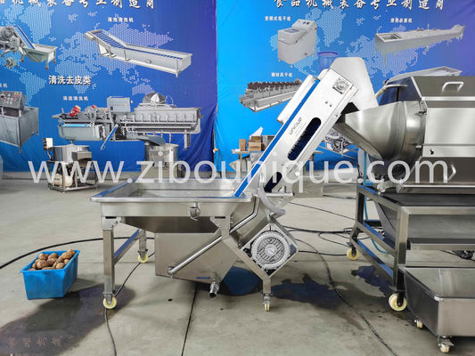 Machine de peeling de pommes de terre avec brosse à rouleaux professionnel de polissage