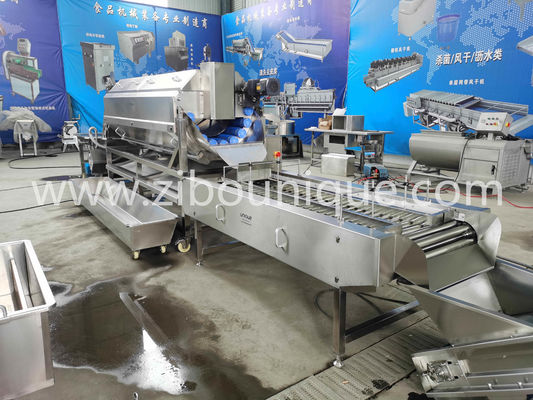 Machine de peeling de pommes de terre avec brosse à rouleaux professionnel de polissage