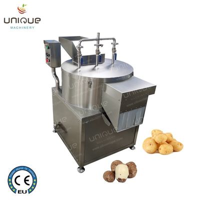 Vidéo Support technique 500 kg/h Machine de pellicule à couteau de pommes de terre pour racines et légumes
