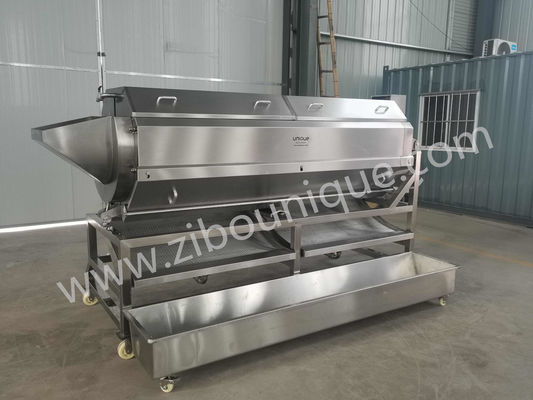 Machine à éplucher les radis de pommes de terre à rouleaux rotatifs avec fonctionnement de production automatique