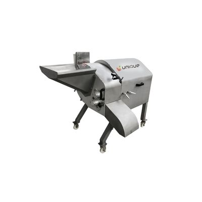 Machine de coupe d'oignon industrielle avec une efficacité de coupe de cube de légumes électrique de 1,5 kW
