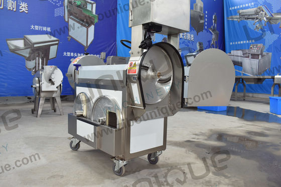1.55 Kw Machine automatique à double tête pour couper les légumes, les trancher, les trancher