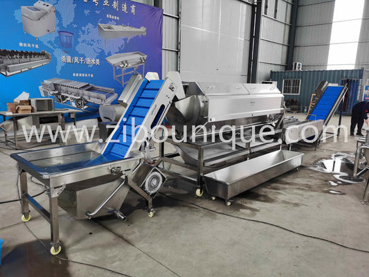 Machine à éplucher le manioc pour une ligne continue de dépouillage des légumes-racines dans les grands magasins alimentaires